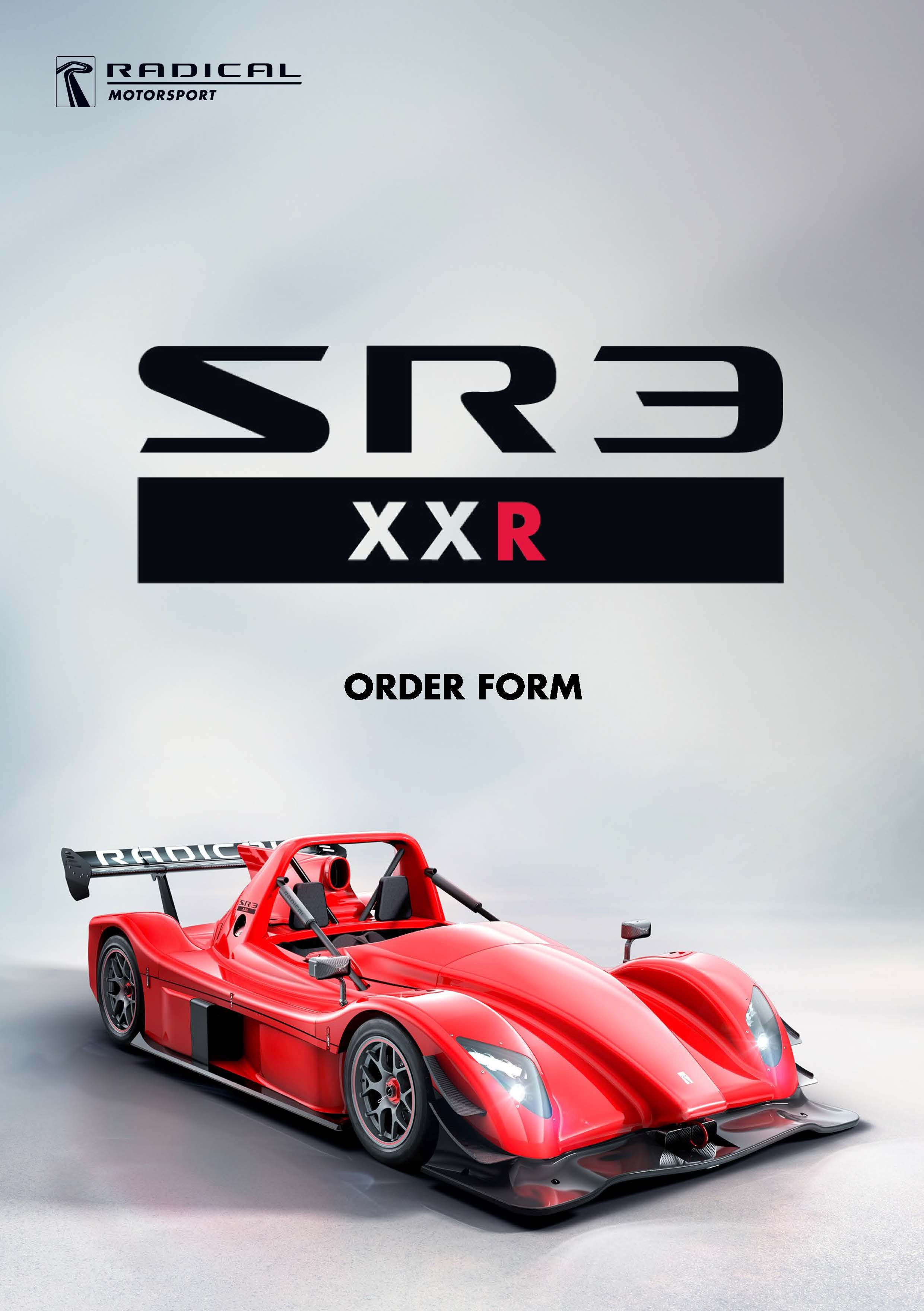 Incoming 2026 Radical SR3 XXR 1500cc Center Seat Drive | Late August Arrival